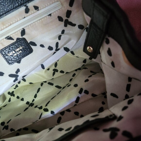 B'ful Kate Spade large Black pebble-leather purse - turn lock - Picture 5 of 11